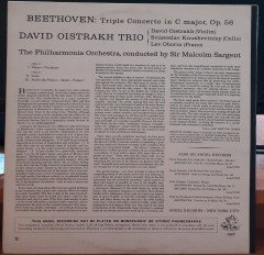 BEETHOVEN: TRIPLE CONCERTO, DAVID OISTRAKH TRIO, MALCOM SARGENT - PLAK 2.EL
