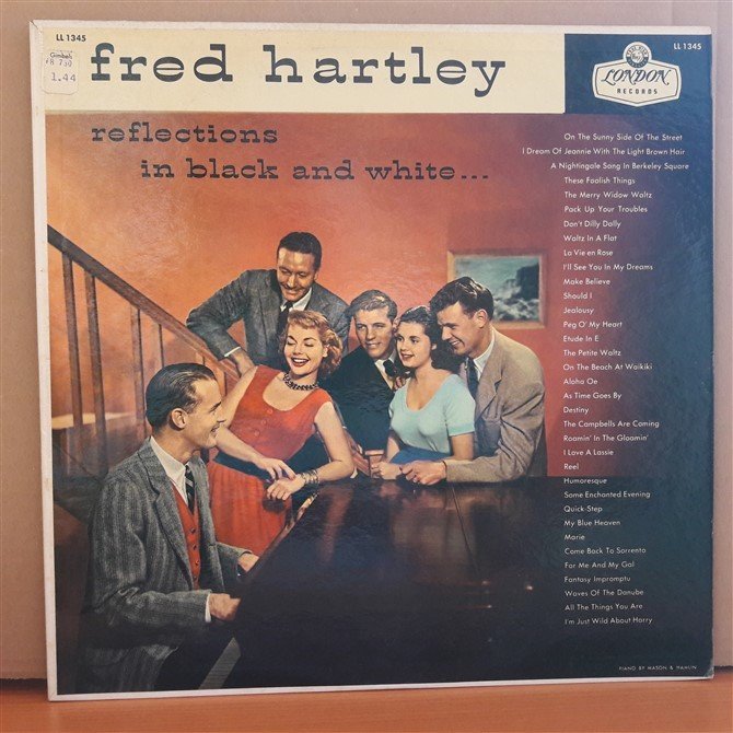 FRED HARTLEY - REFLECTIONS IN BLACK AND WHITE - LP 2.EL PLAK