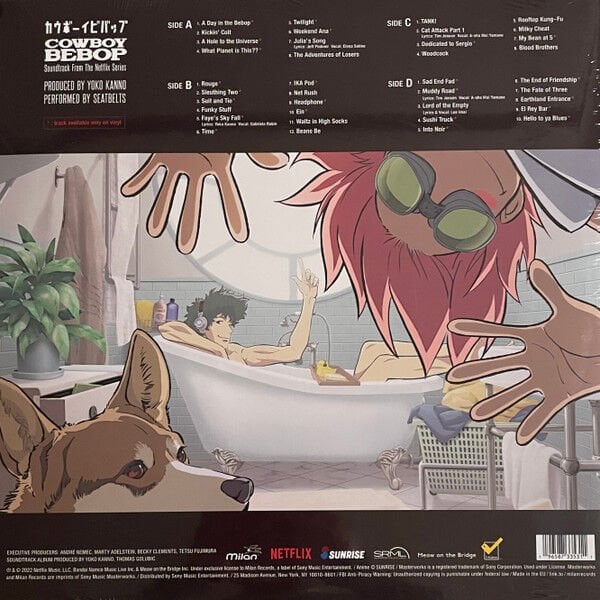 COWBOY BEBOP NETFLIX SERIES - SOUNDTRACK (2021) - 2xLP 2022 TRANSLUCENT RED MARBLED COLOURED EDITION SIFIR PLAK