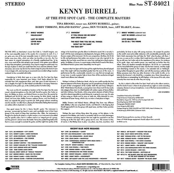 KENNY BURRELL WITH ART BLAKEY - ON VIEW AT THE FIVE SPOT CAFE (1960) - 3LP BLUE NOTE TONE POET SERIES 180GR 2025 EDITION SIFIR PLAK