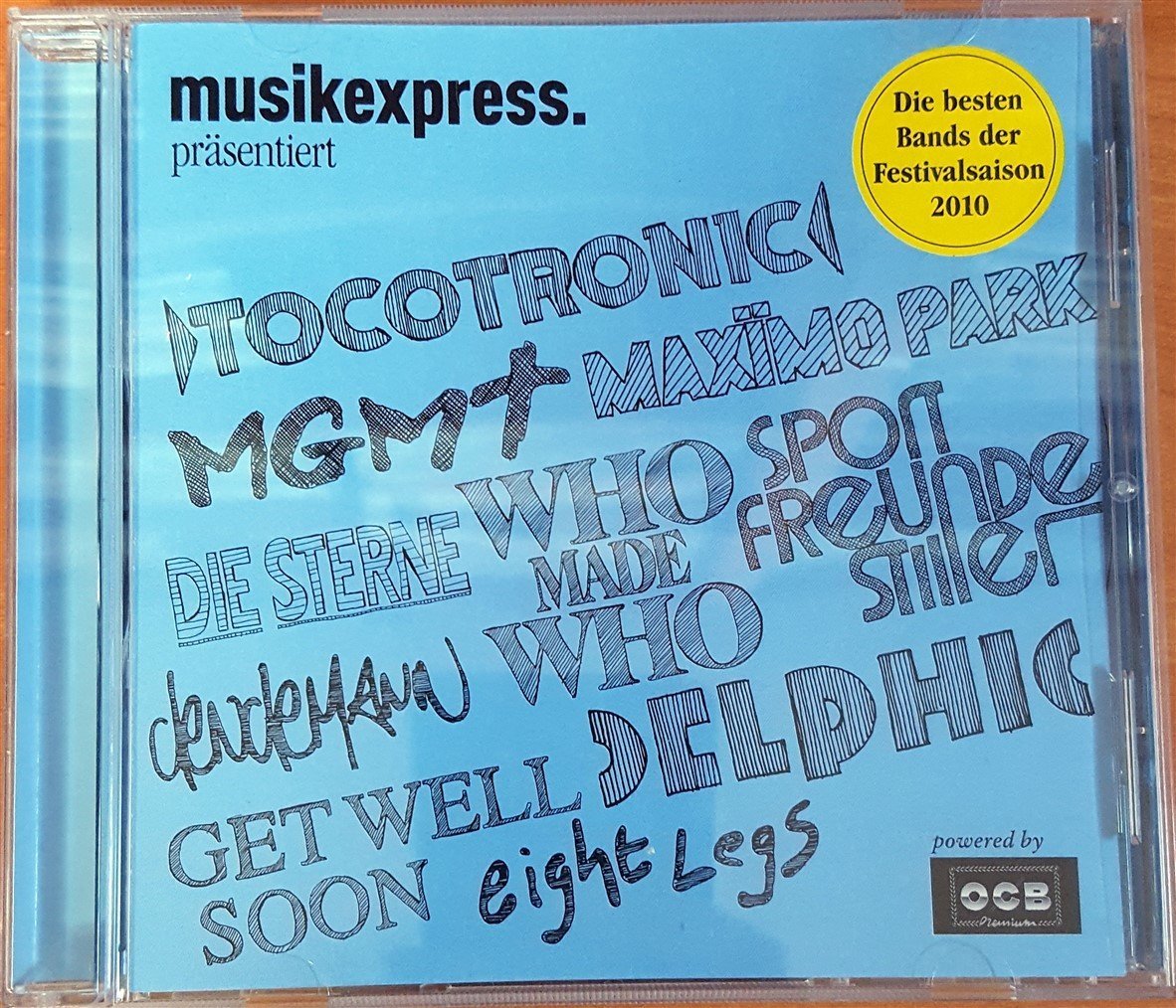 DIE BESTEN BANDS DER FESTIVALSAISON 2010 / MGMT, MAXIMO PARK, TOCOTRONIC (2010) MUSIKEXPRESS PROMO CD 2.EL