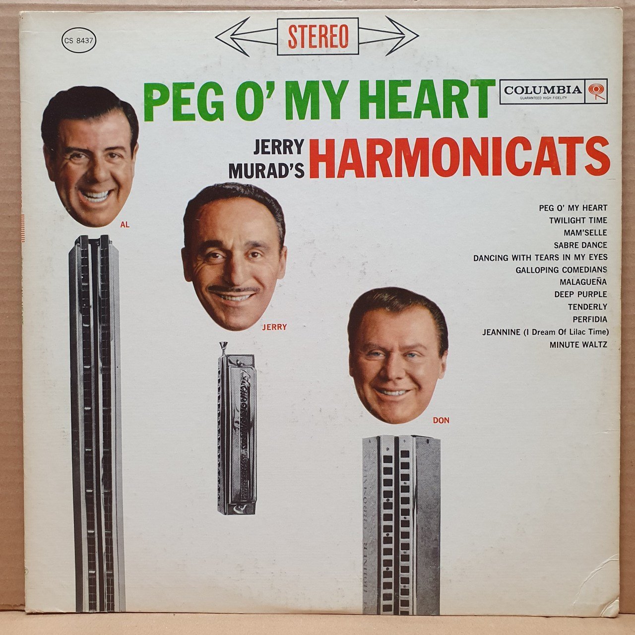 JERRY MURAD'S HARMONICATS - PEG O' MY HEART (1961) - LP 2.EL PLAK