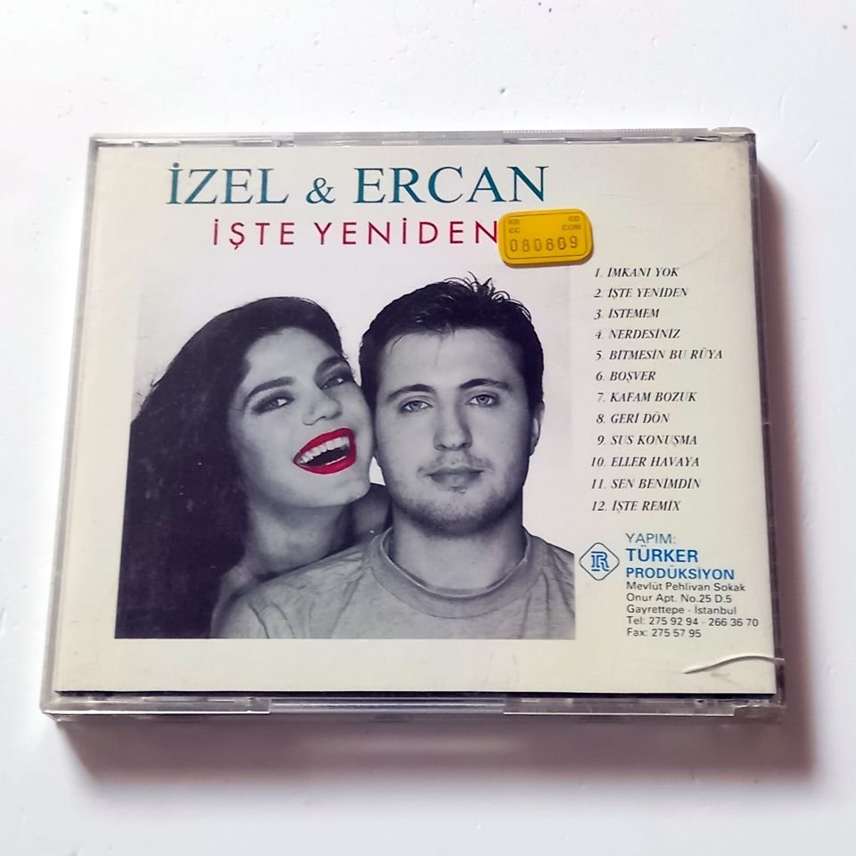 İZEL & ERCAN - İŞTE YENİDEN - CD TÜRKER PRODÜKSİYON 2.EL