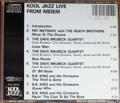 KOOL JAZZ LIVE FROM MIDEM / PAT METHENY, THE DAVE BRUBECK QUARTET, B.B. KING, THE HEATH BROTHERS (1983) CD 2.EL
