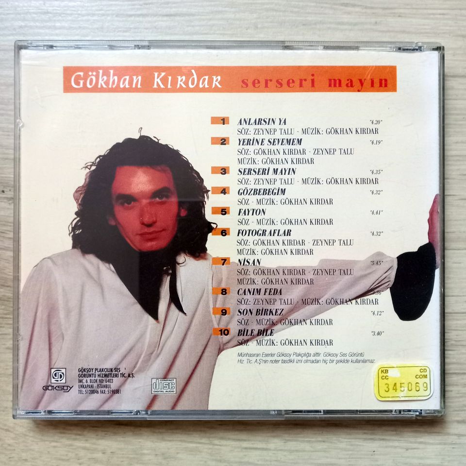 GÖKHAN KIRDAR – SERSERİ MAYIN (1994) - CD 2.EL
