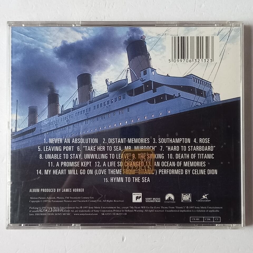TITANIC / MUSIC FROM THE MOTION PICTURE - JAMES HORNER (2009) - CD 2.EL