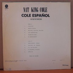 NAT KING COLE - COLE ESPAÑOL (1975) - PLAK 2.EL