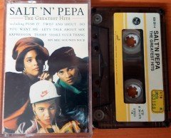 SALT 'N' PEPA - THE GREATEST HITS (1991) YONCA CASSETTE MADE IN TURKEY ''USED'' PAPER LABEL