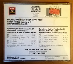 BEETHOVEN - SYMPHONY NO 5 & 8 / KLEMPERER - CD 2.EL