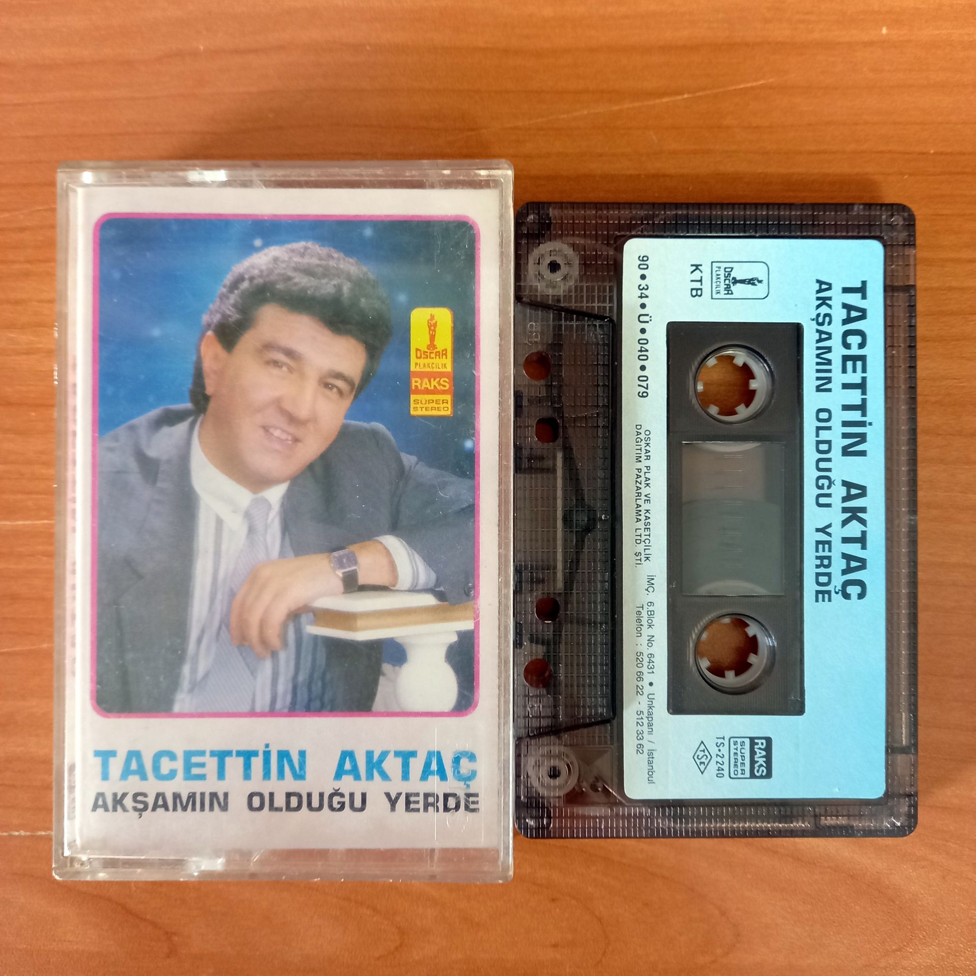 TACETTİN AKTAÇ - AKŞAMIN OLDUĞU YERDE (1990) - KASET 2.EL