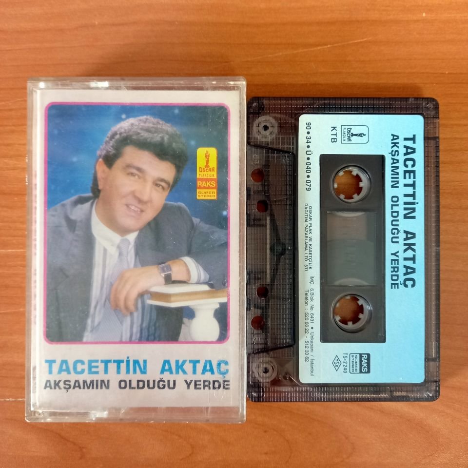 TACETTİN AKTAÇ - AKŞAMIN OLDUĞU YERDE (1990) - KASET 2.EL