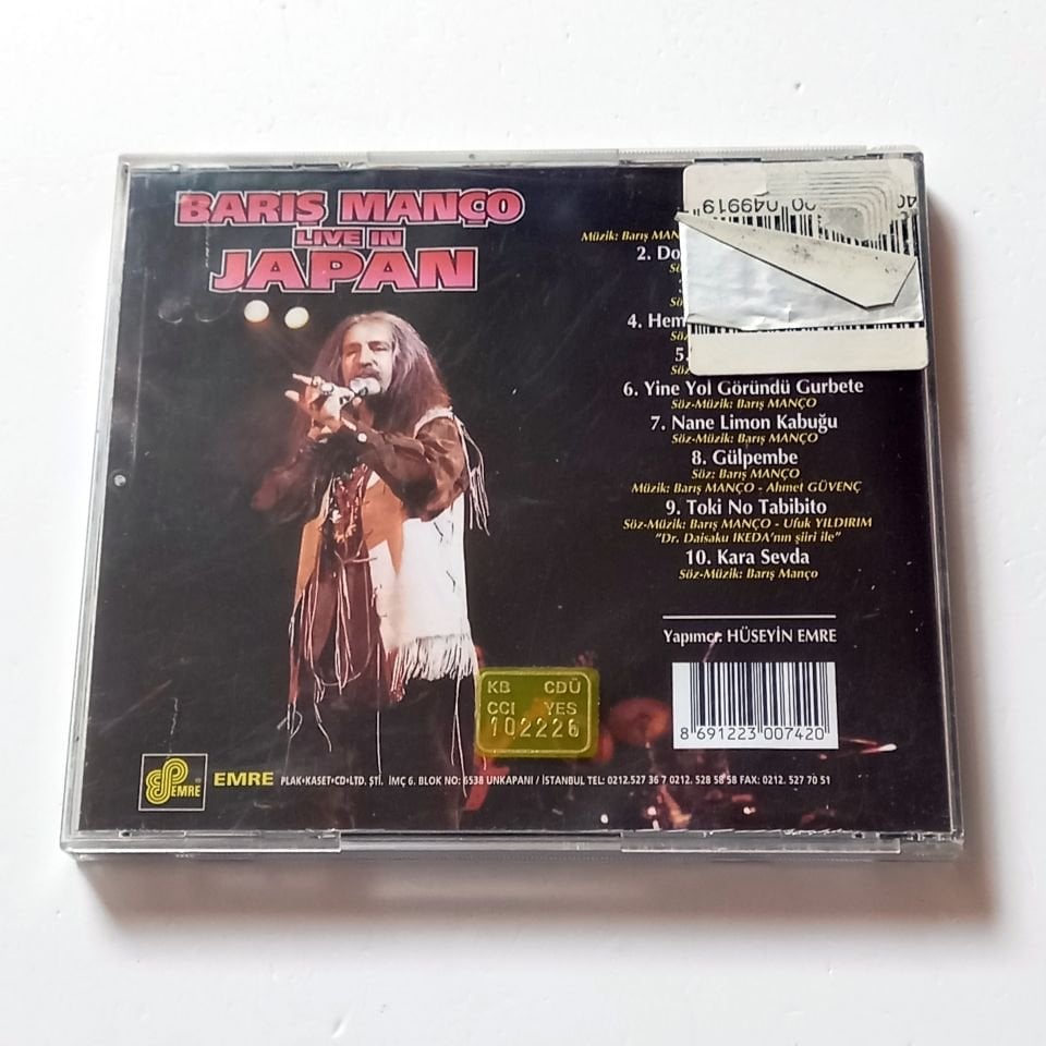 BARIŞ MANÇO - LIVE IN JAPAN - CD 2.EL