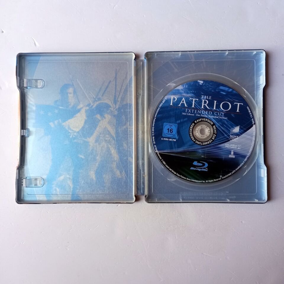 DER PATRIOT / THE PATRIOT EXTENDED VERSION - MEL GIBSON, HEATH LEDGER - YÖN.: ROLAND EMMERICH - BLU-RAY  STEELBOOK METAL KUTU 2.EL