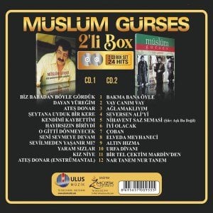 MÜSLÜM GÜRSES - BİZ BABADAN BÖYLE GÖRDÜK (2000) - VAY CANIM (1999) - 2CD BOX DIGIPACK SIFIR