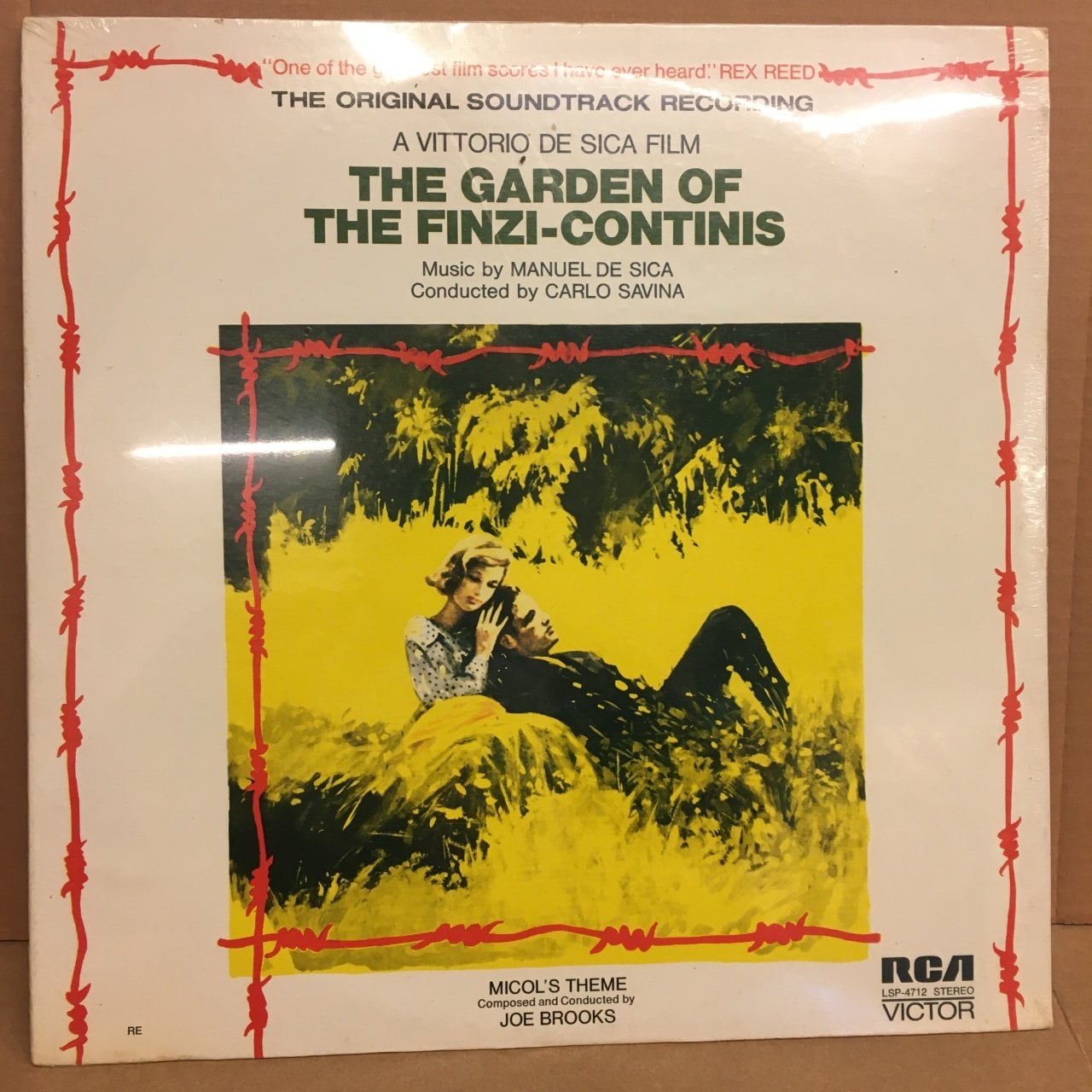 THE GARDEN OF THE FINZI-CONTINIS SOUNDTRACK MANUEL DE SICA SIFIR PLAK