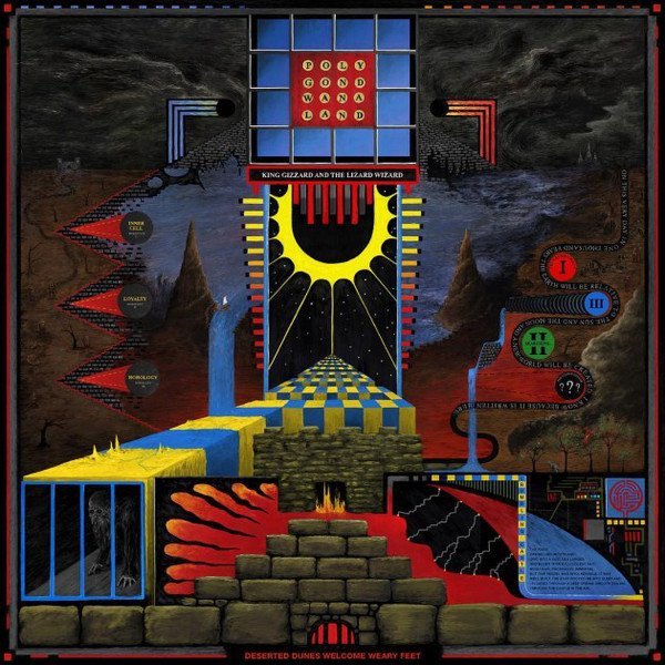KING GIZZARD AND THE LIZARD WIZARD - POLYGONDWANALAND (2017) - LP  WHITE COLOURED VINYL / BEYAZ RENKLİ PLAK SIFIR