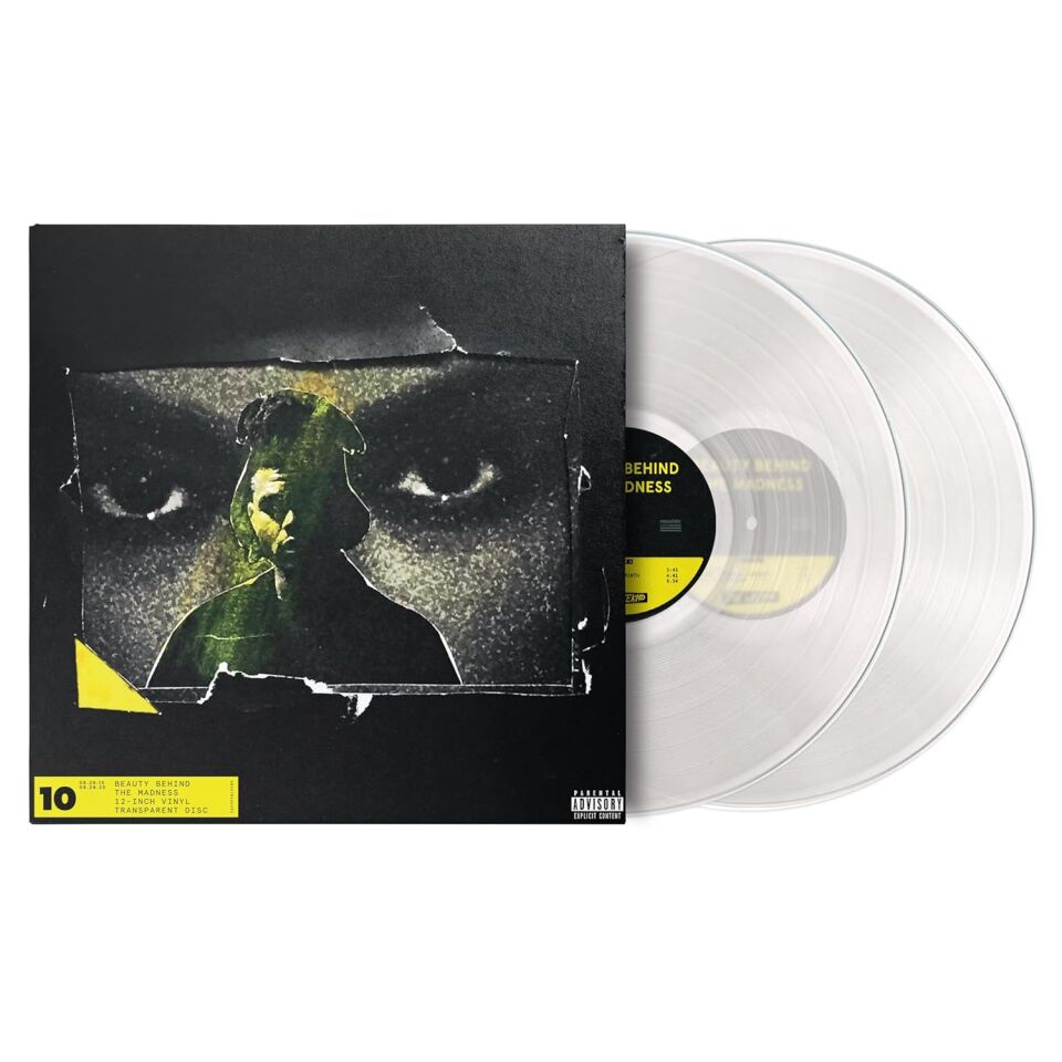 THE WEEKND - BEAUTY BEHIND THE MADNESS (2015) - 2LP 2025 TRANSPARENT CLEAR 10TH ANNIVERSARY EDITION SIFIR PLAK