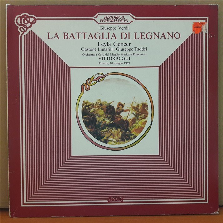 VERDI: LA BATTAGLIA DI LEGNANO, LEYLA GENCER, VITTORIO GUI (1959) - 2PLAK 2.EL