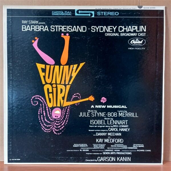 FUNNY GIRL [ORIGINAL BROADWAY CAST] / BARBRA STREISAND, SYDNEY CHAPLIN (1964) - LP 2.EL PLAK