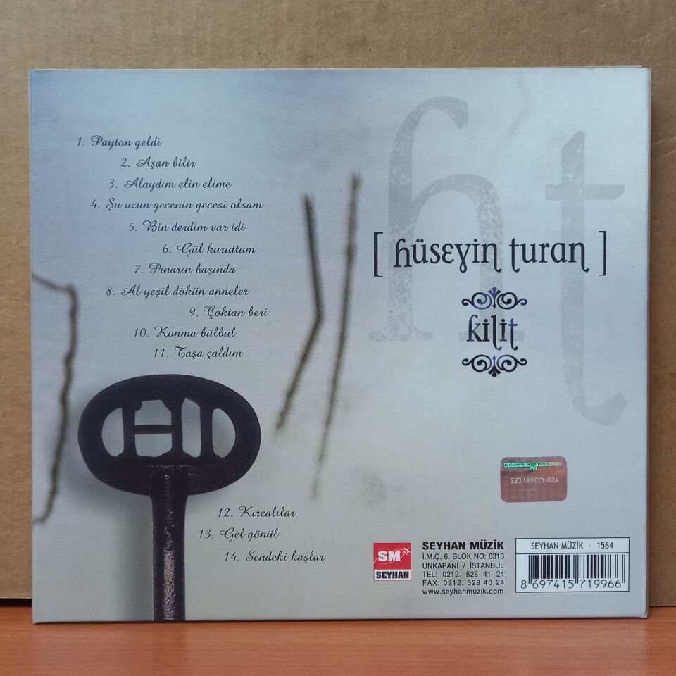 HÜSEYİN TURAN - KİLİT (2005) - CD 2.EL