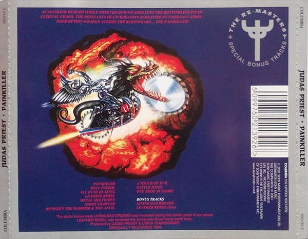 JUDAS PRIEST – PAINKILLER (1990) - CD REMASTERED 2002 AMBALAJINDA SIFIR