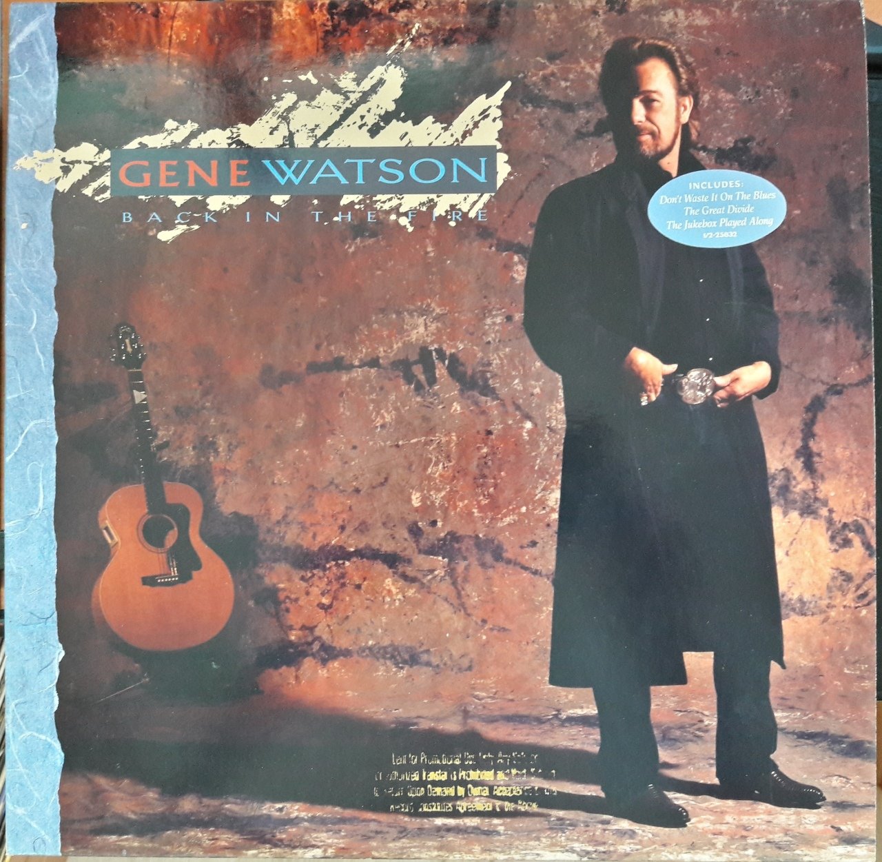 GENE WATSON - BACK IN THE FIRE (1988) - PLAK 2.EL