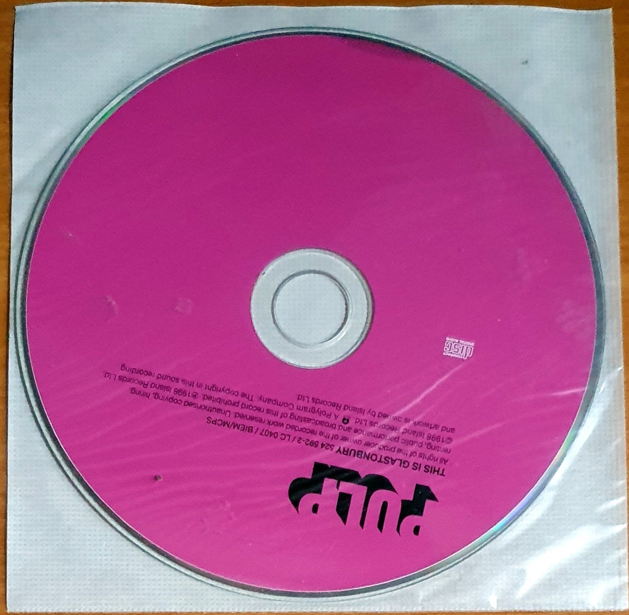 PULP - THIS IS GLASTONBURY (1998) - CD 2.EL