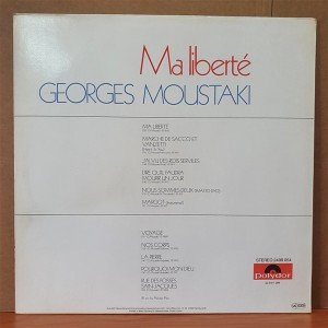 GEORGES MOUSTAKI - MA LIBERTE - LP 2.EL PLAK