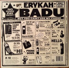 ERYKAH BADU - BUT YOU CAINT USE MY PHONE (2016)) - LP NEO SOUL 180GR SIFIR PLAK