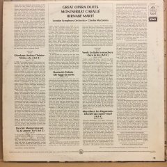 MONTSERRAT CABALLE & BERNABE MARTI - GREAT OPERA DUETS (1975) 2.EL PLAK