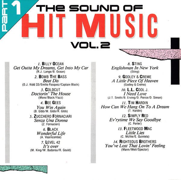 THE SOUND OF HIT MUSIC VOL.2 - PART 1 / BILLY OCEAN, BEE GEES, BLACK, STING, L.L.COOL J, FLEETWOOD MAC (1998) - CD COMPILATION 2.EL