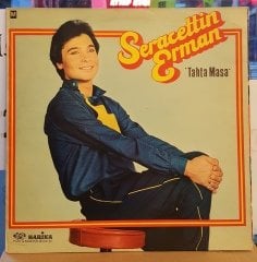 SERACETTİN ERMAN - TAHTA MASA - LP SANAT MÜZİĞİ / FANTEZİ / ARABESK 2.EL PLAK