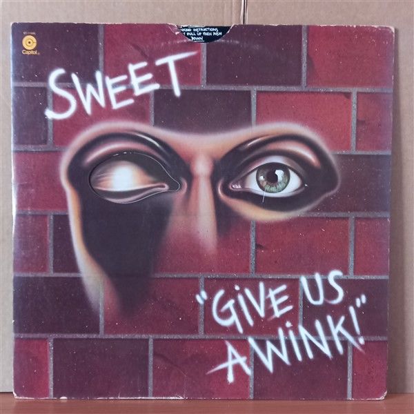 SWEET – GIVE US A WINK (1976) - LP 2.EL PLAK