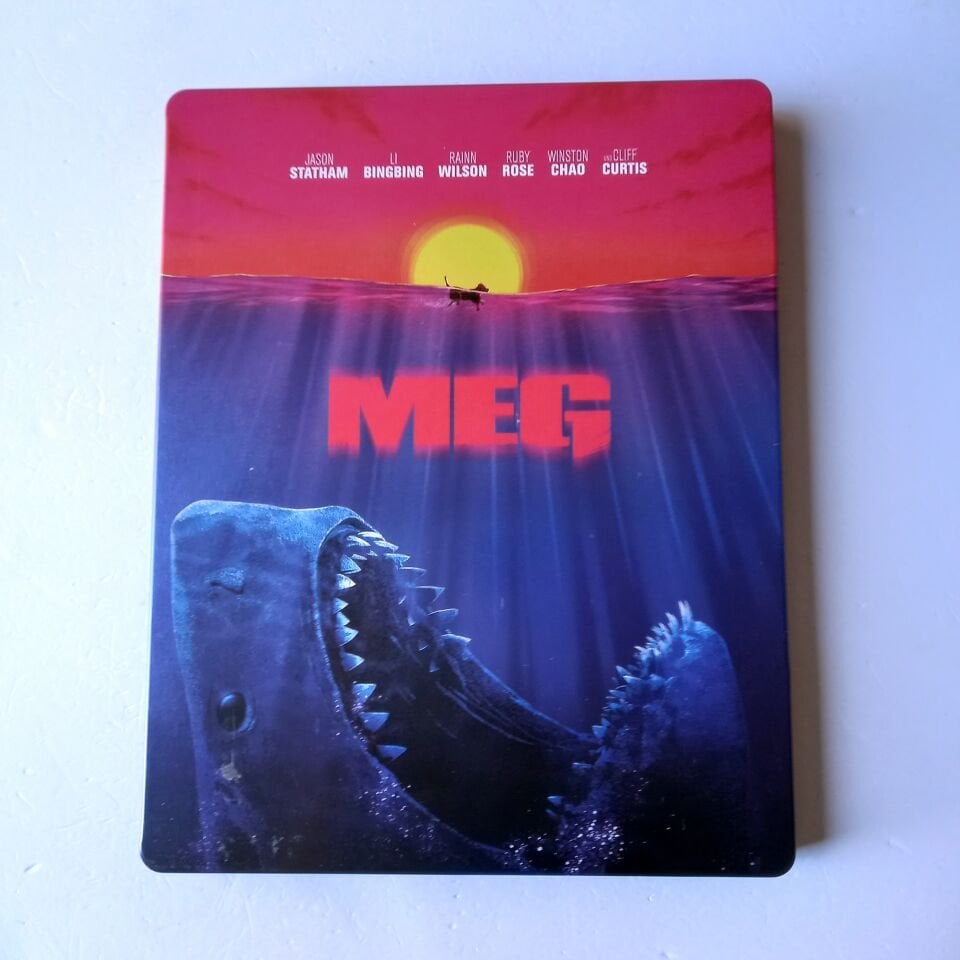 THE MEG - JASON STATHAM, BINGBING LI - YÖN.: JOHN TURTLETAUB - 2BLU-RAY 4K  STEELBOOK METAL KUTU 2.EL TÜRKÇE ALTYAZI YOKTUR