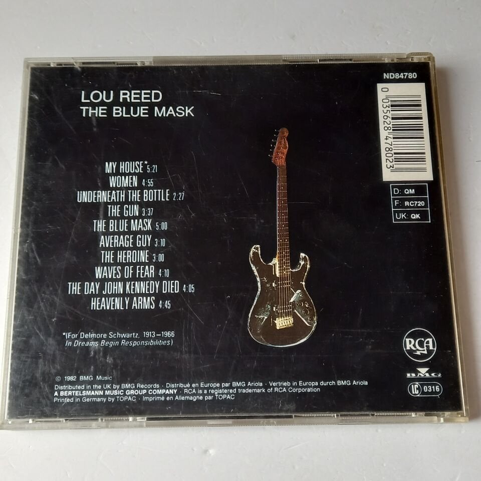 LOU REED – THE BLUE MASK (1982) - CD REISSUE 1990 2.EL