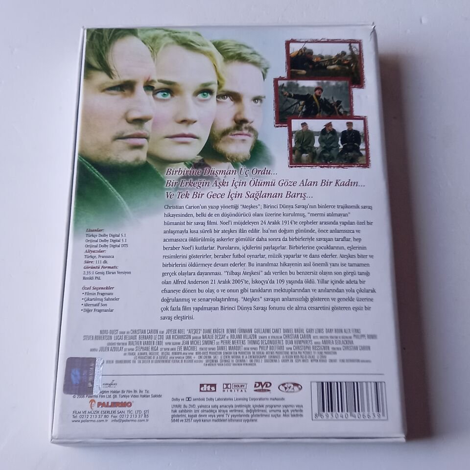 JOYEUX NOEL - ATEŞKES - DIANA KRÜGER, DANIEL BRÜHL - DVD BOX 2.EL