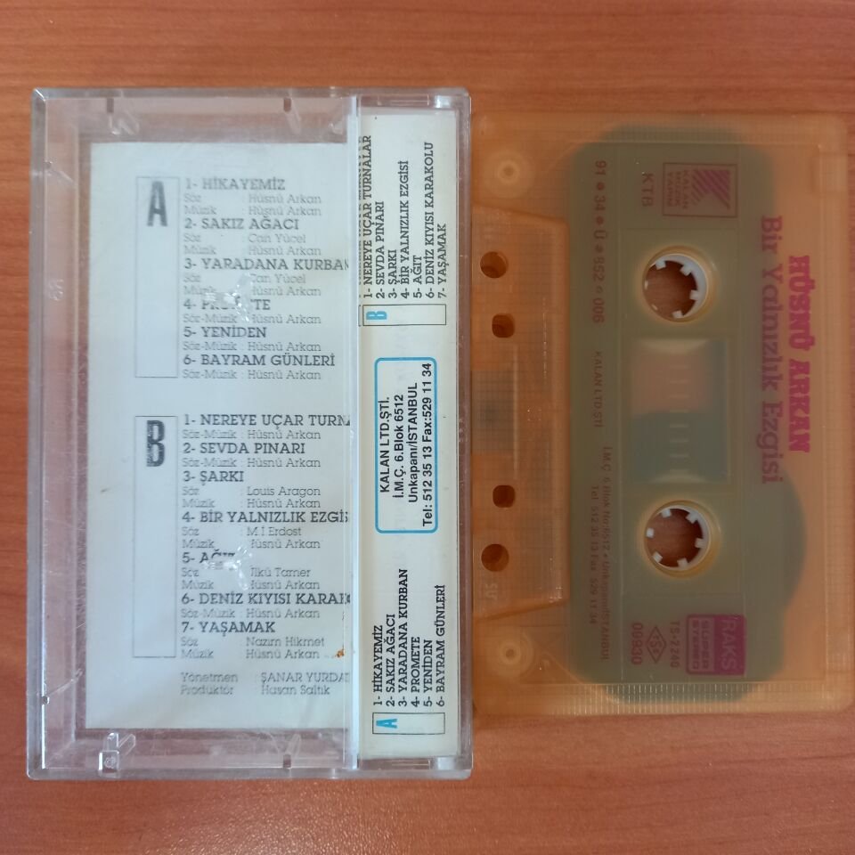HÜSNÜ ARKAN - BİR YALNIZLIK EZGİSİ (1991) - KASET 2. EL