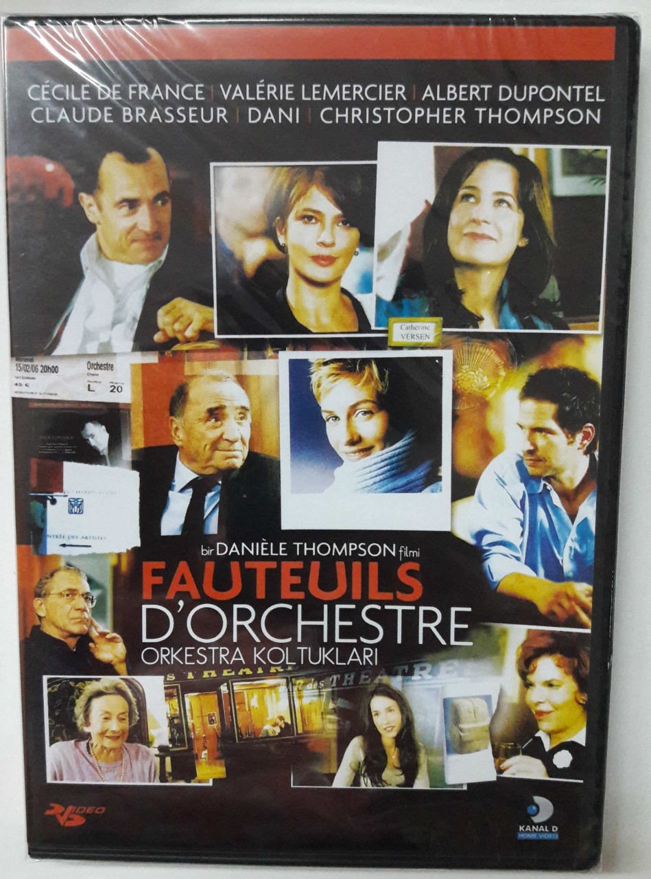 FAUTEUILS D'ORCHESTRE - ORKESTRA KOLTUKLARI - CÉCILE DE FRANCE - VALÉRIE LEMERCIER - CLAUDE BRASSEUR - DANIÈLE THOMPSON - DVD SIFIR