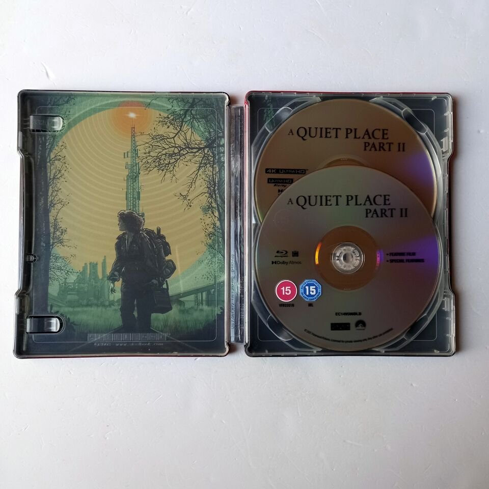 A QUIET PLACE: PART II - EMILY BLUNT, JOHN KRASINSKI, CILLIAN MURPHY - YÖN.: JOHN KRASINSKI - 2BLU-RAY 4K  STEELBOOK METAL KUTU 2.EL