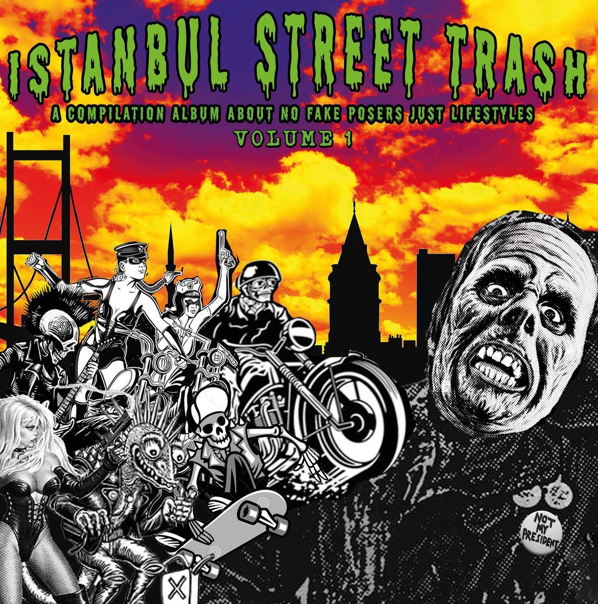 ISTANBUL STREET TRASH COMPILATION VOL.1 (2017) - RENKLİ SIFIR PLAK 180 GR.