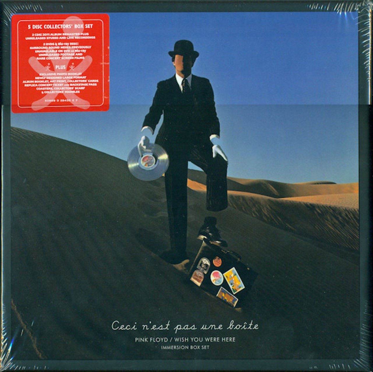 PINK FLOYD - WISH YOU WERE HERE IMMERSION BOX SET (2011) - 2xCD+2xDVD+ BLU-RAY+COLLECTOR ITEMS BOX SIFIR