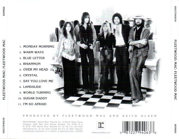 FLEETWOOD MAC – FLEETWOOD MAC (1975) - CD REMASTERED 2018 REISSUE AMBALAJINDA SIFIR