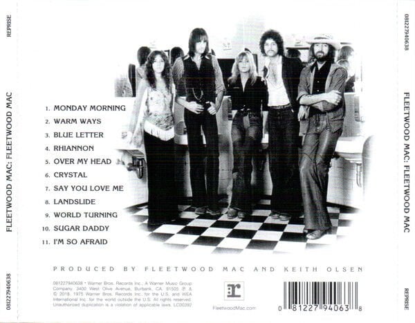 FLEETWOOD MAC – FLEETWOOD MAC (1975) - CD REMASTERED 2018 REISSUE AMBALAJINDA SIFIR