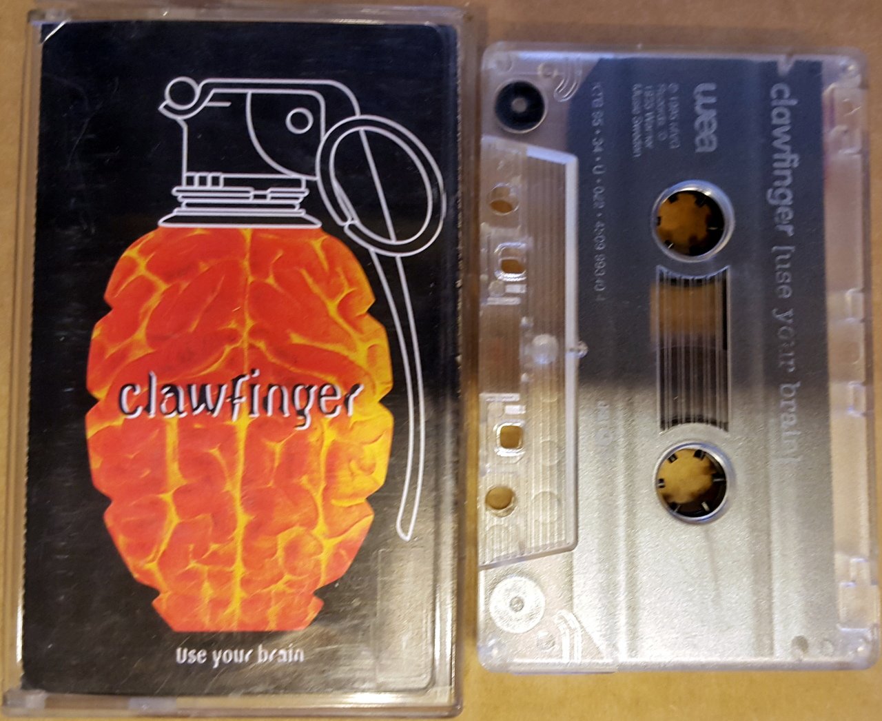 CLAWFINGER - USE YOUR BRAIN (1995) BALET CASSETTE MADE IN TURKEY ''USED''