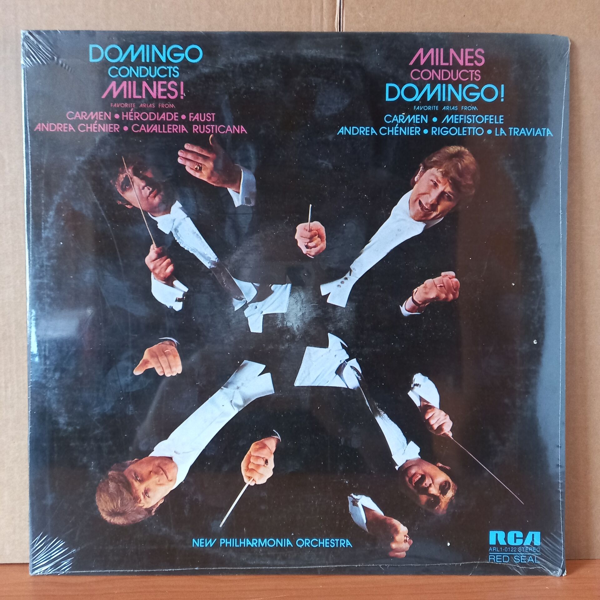 PLACIDO DOMINGO, SHERRILL MILNES – DOMINGO CONDUCTS MILNES! MILNES CONDUCTS DOMINGO! (1973) - LP DÖNEM BASKISI SIFIR PLAK