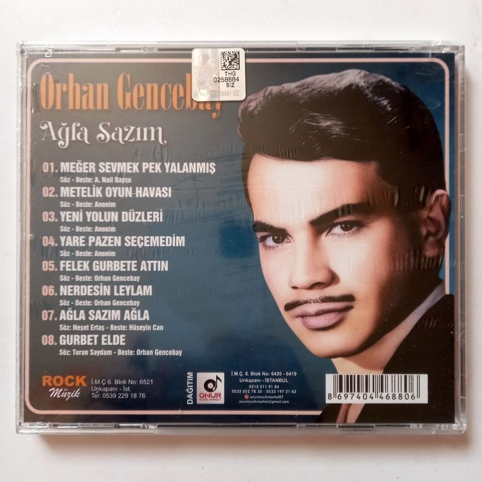 ORHAN GENCEBAY - AĞLA SAZIM - CD 2024 BASIM AMBALAJINDA SIFIR