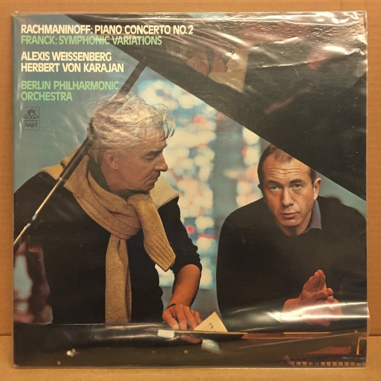 RACHMANINOFF PIONA CONCERTO NO.2 FRANKC SYM. VARIATIONS ALEXIS WEISSENBERG KARAJAN 2.EL PLAK