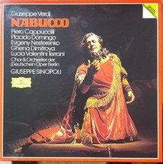 VERDI: NABUCCO, CAPPUCCILLI, DOMINGO, CHOR & ORCHESTER DEUTSCHEN OPER BERLIN, GIUSEPPE SINOPOLI - 3PLAK 2.EL BOXSET