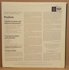 POULENC - CONCERTO FOR PIANO & ORCH. / GABRIEL TACCHINO / GEORGES PRETRE (1967) - LP 2.EL PLAK