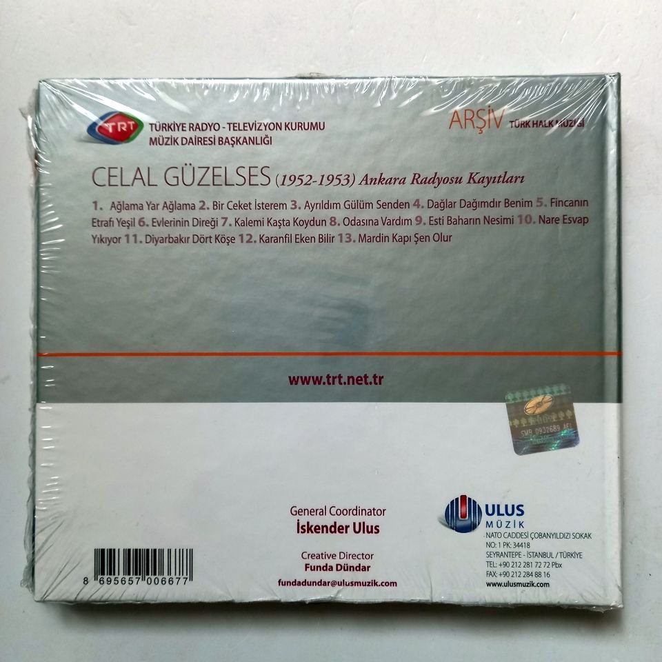CELAL GÜZELSES - (1952-1953) ANKARA RADYOSU KAYITLARI / TÜRK HALK MÜZİĞİ / TRT ARŞİV SERİSİ 112 - CD SIFIR